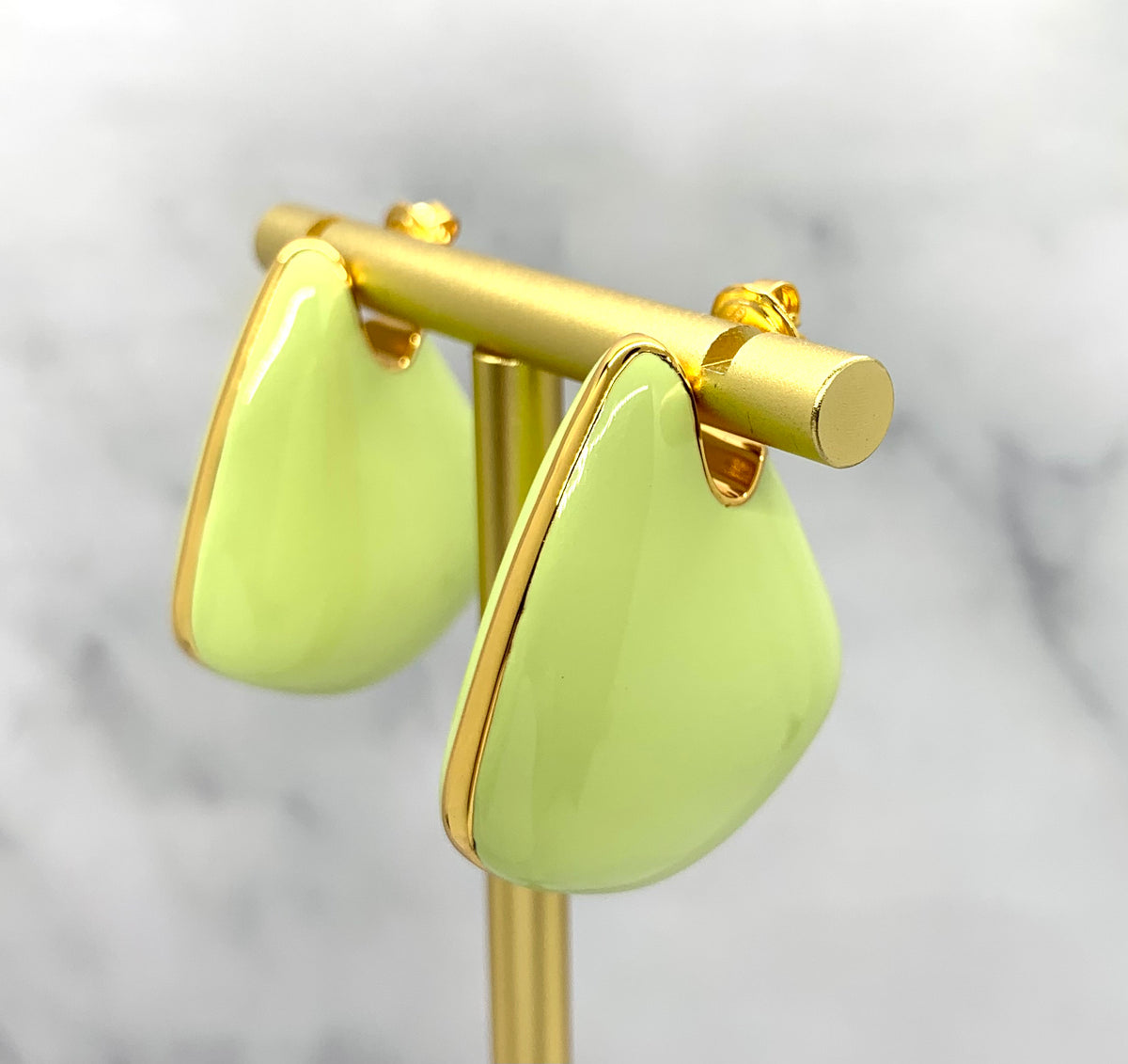 BOTTEGA VENETA Fin Green Earrings - Pre owned