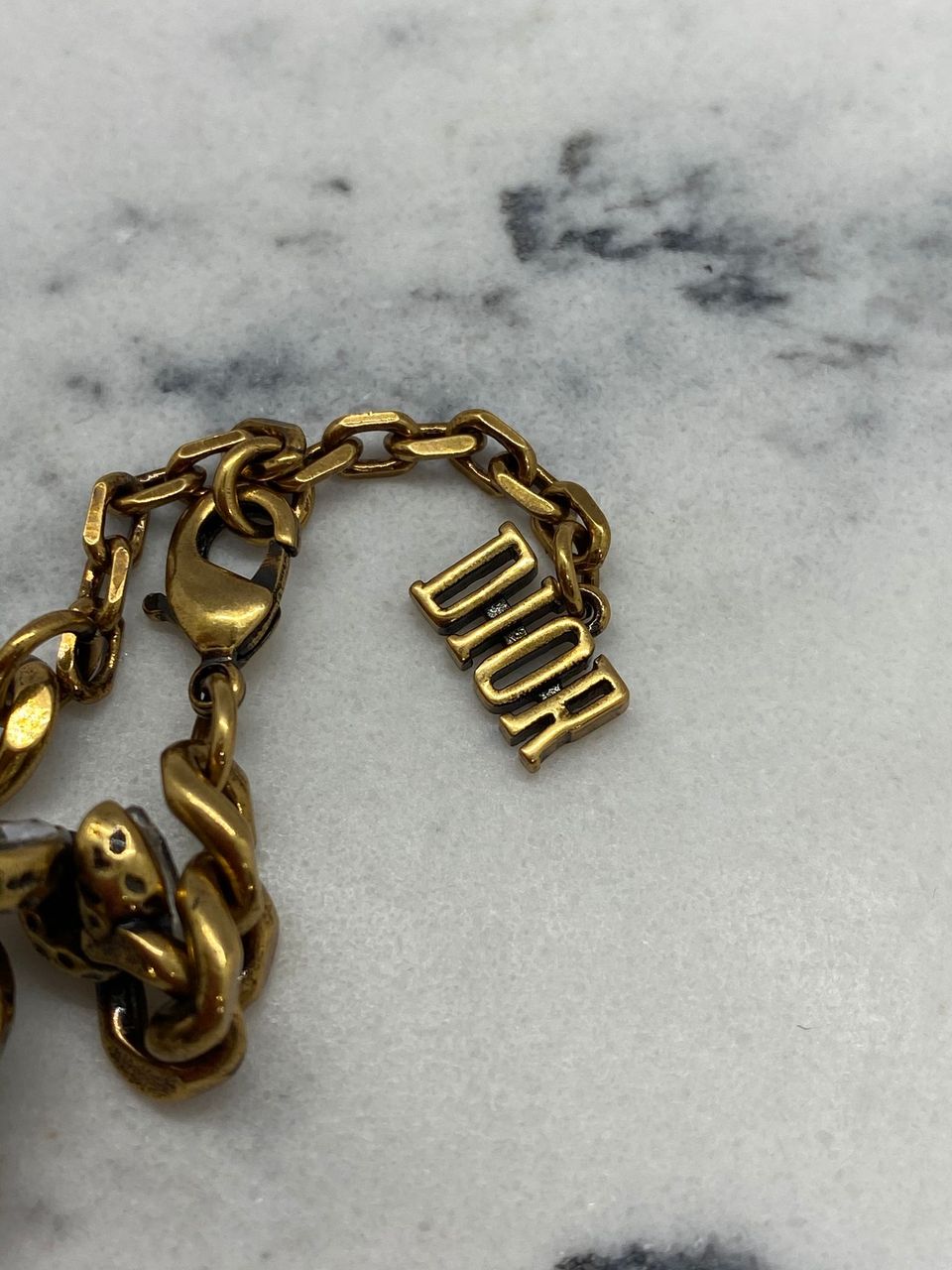 CHRISTIAN DIOR Crystal Adorned Bracelet - USED