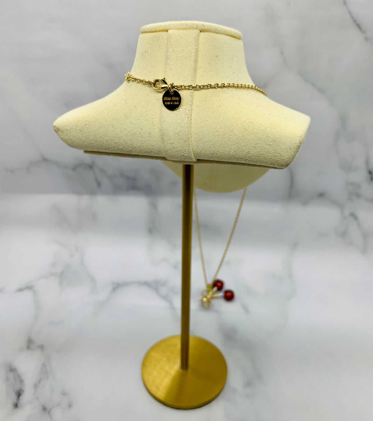 MIU MIU Cherry Pendant Necklace - Pre owned