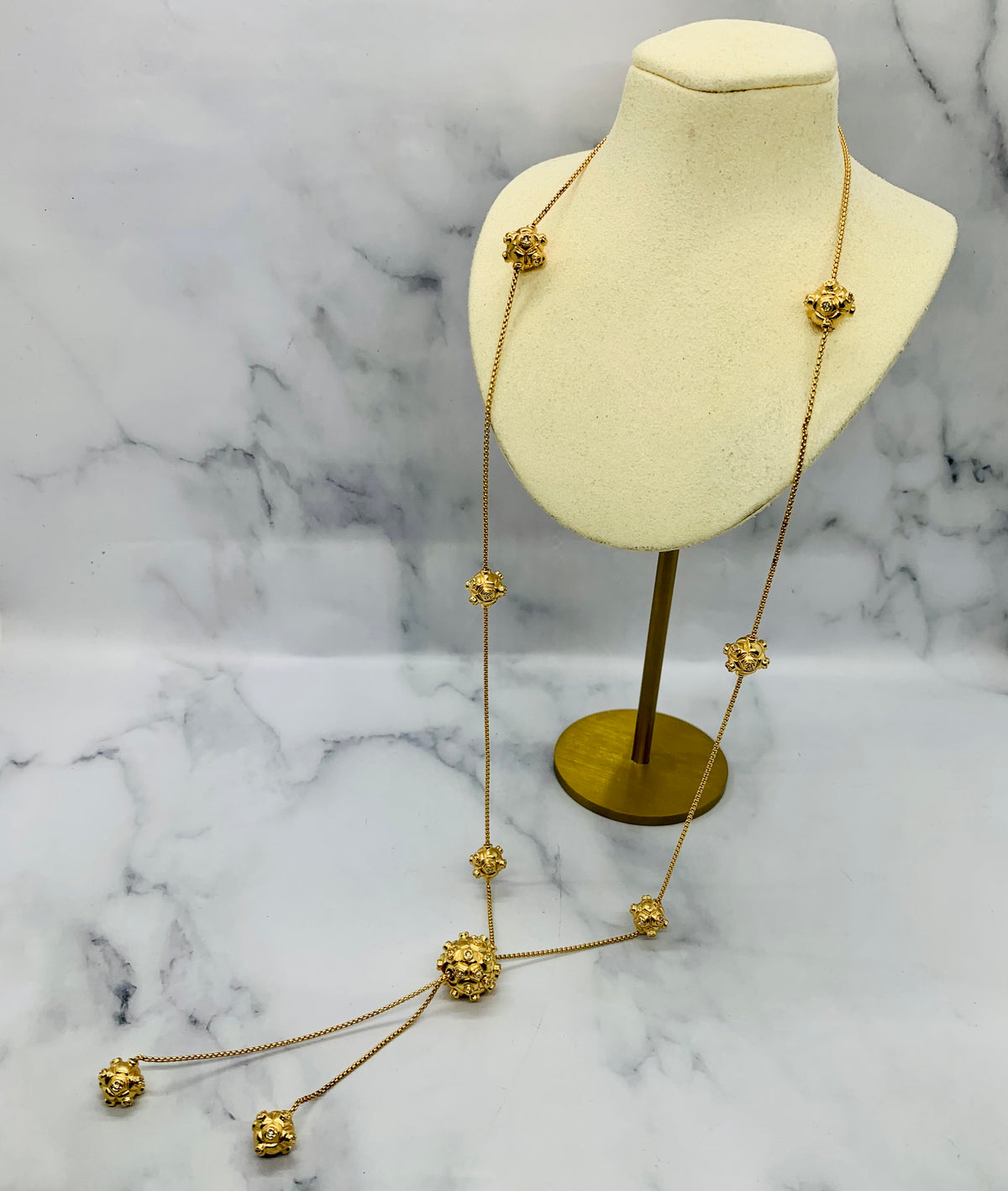 BOTTEGA VENETA Cluster Pendant Necklace - Pre owned