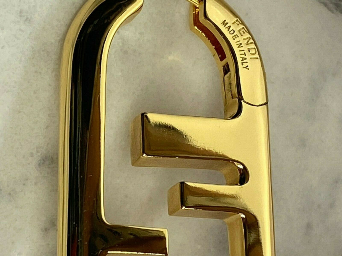 FENDI F Gold Tone Single Earring - Pre owned
