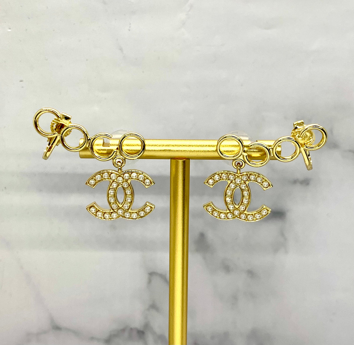 CHANEL CC Coco Climber Earrings - Pre owned