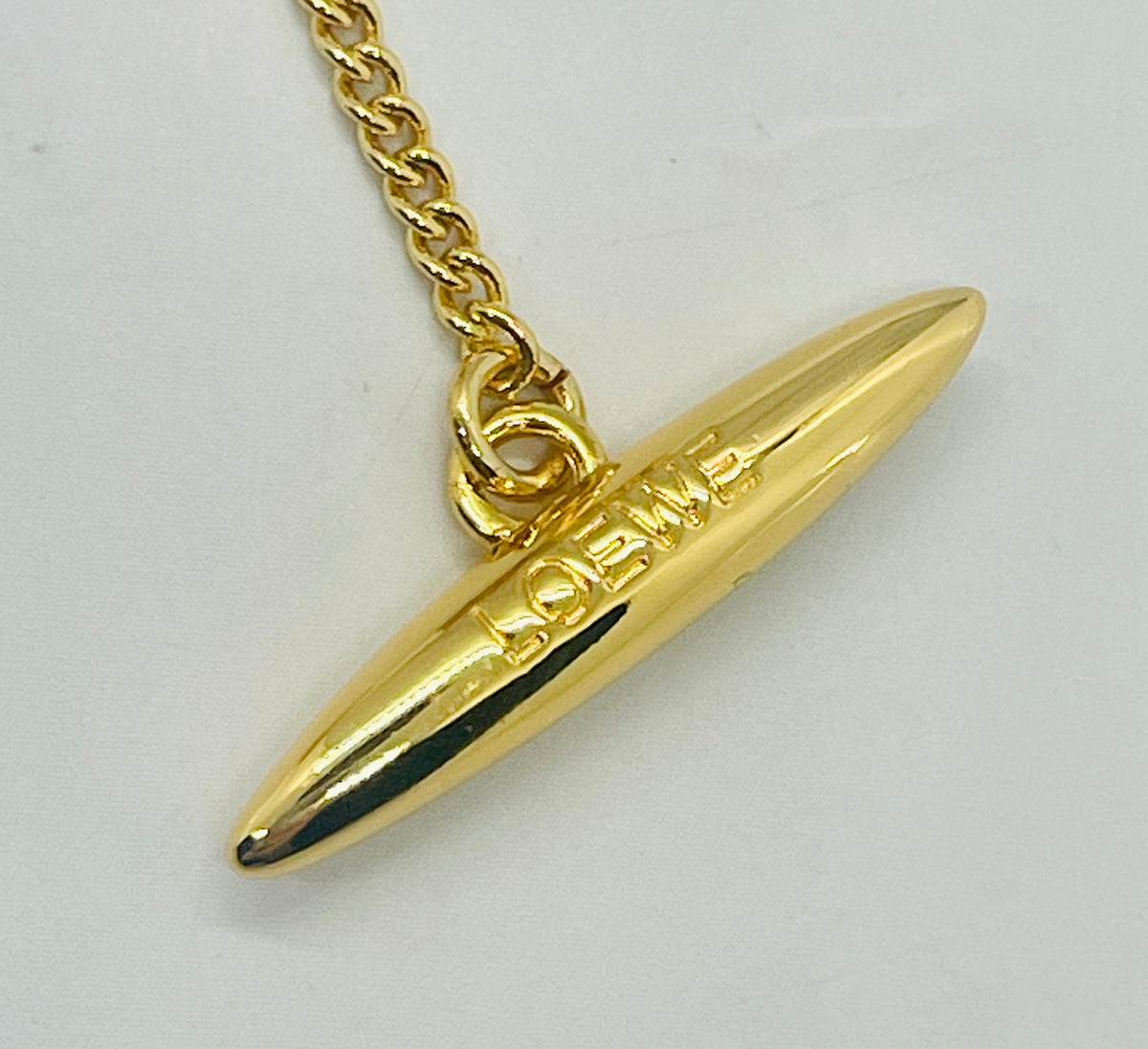 LOEWE Gold Tone Monogram Bracelet - Pre owned