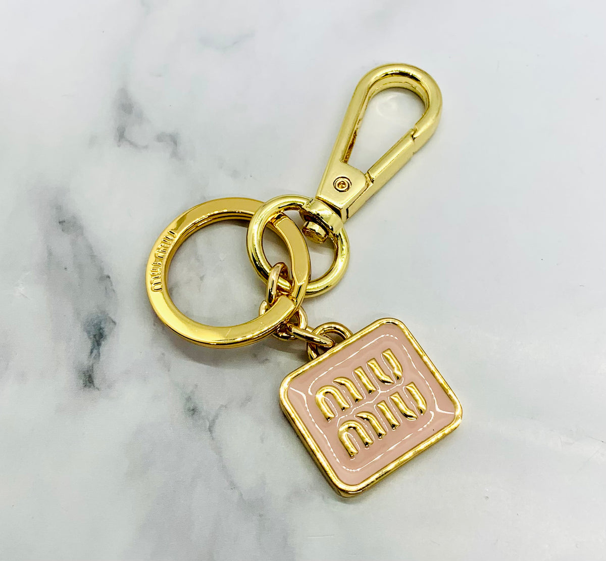 MIU MIU Monogram Keychain - Pre owned