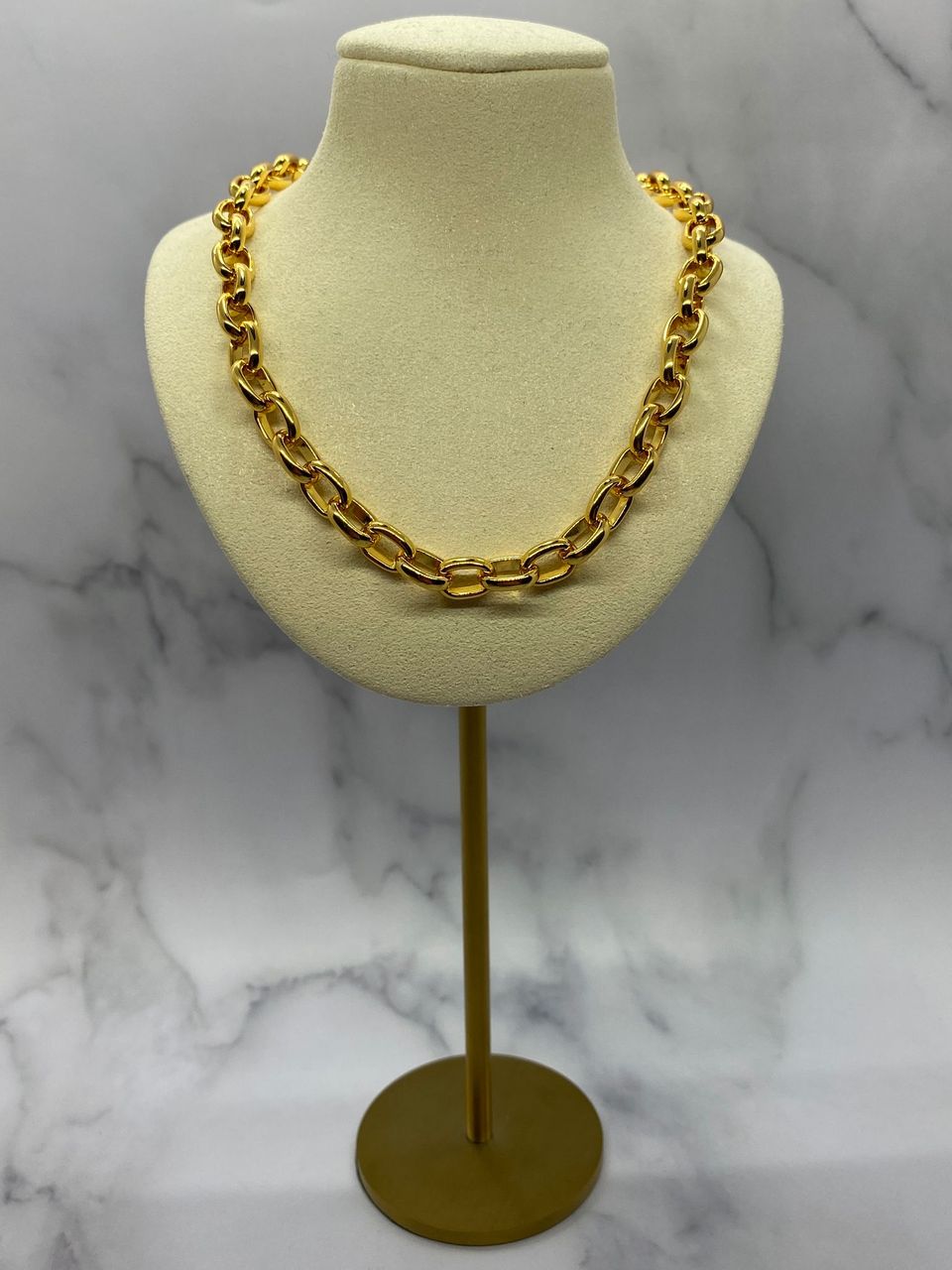 BOTTEGA VENETA Gold Minimal Chain Necklace - Pre owned