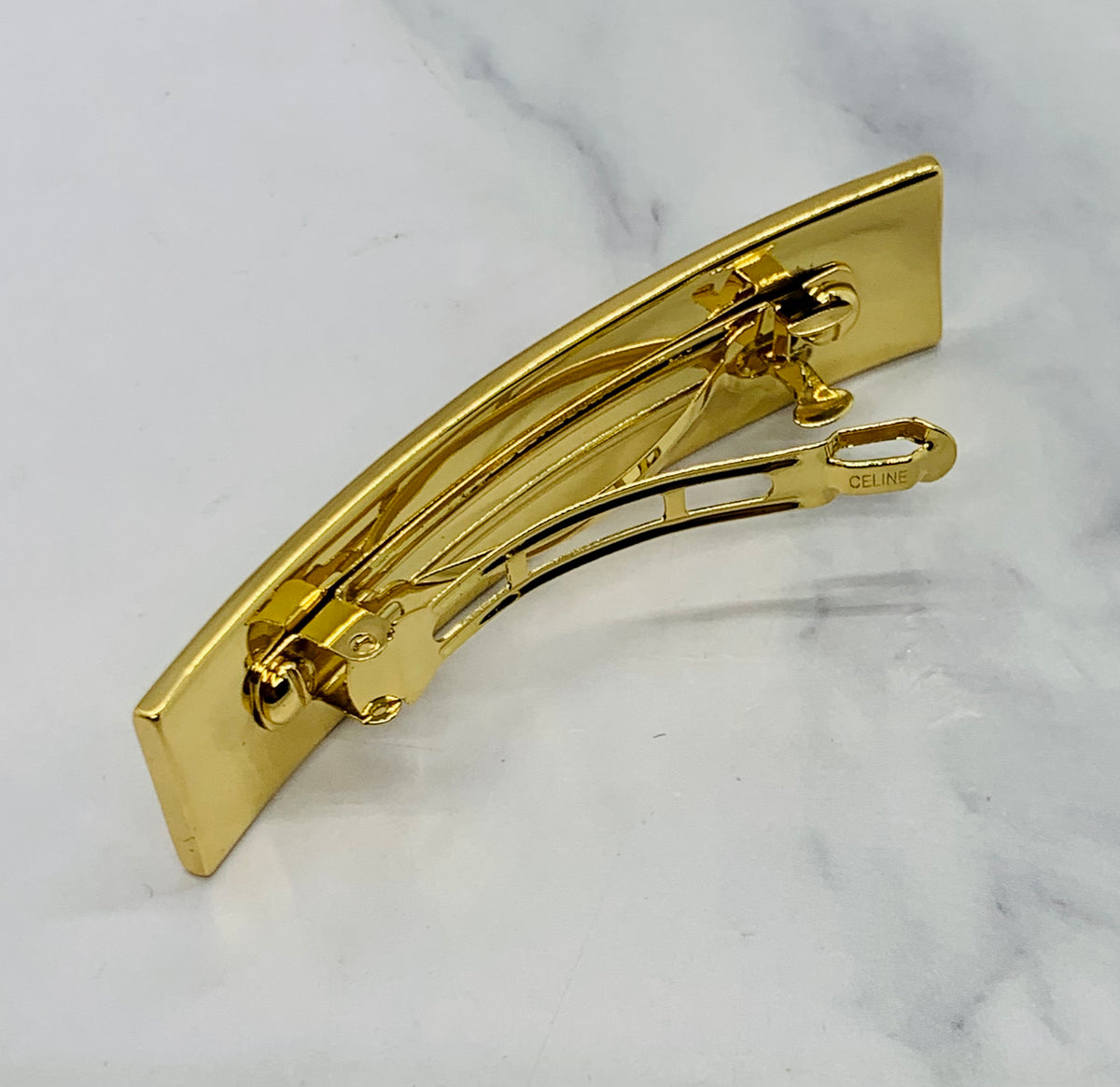 CELINE Metal Hair Clip Barrette - Pre owned