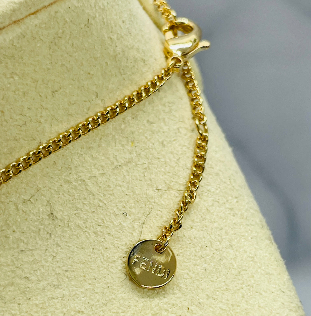 FENDI FF Tortoise Monogram Necklace - Pre owned