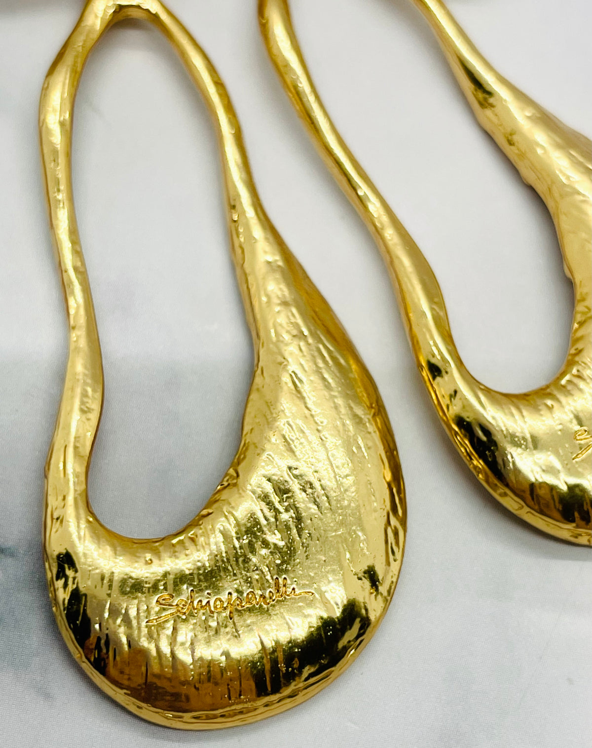 SCHIAPARELLI Statement Pendant Earrings - Pre owned