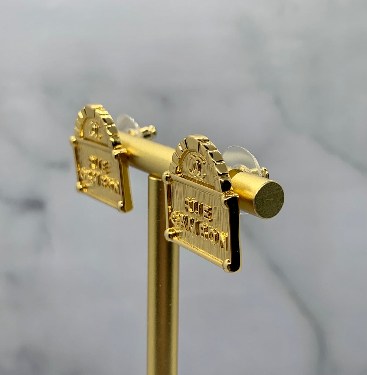 CHANEL CC Rue Cambon Earrings - USED