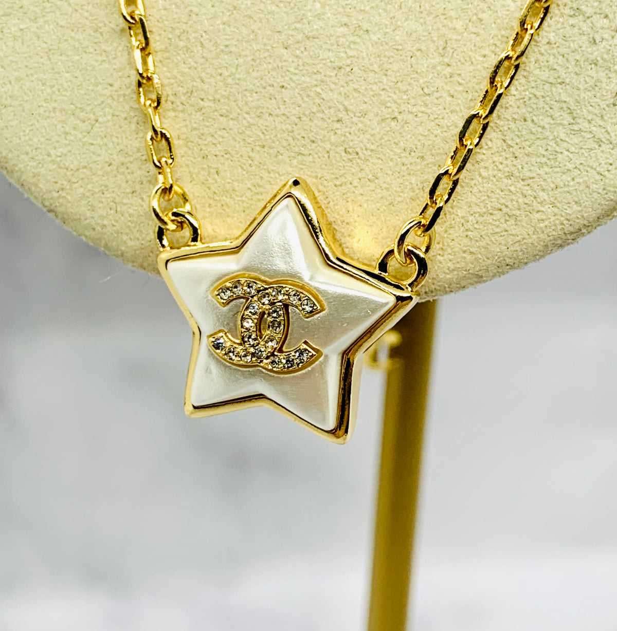 CHANEL CC Star chain Necklace - USED