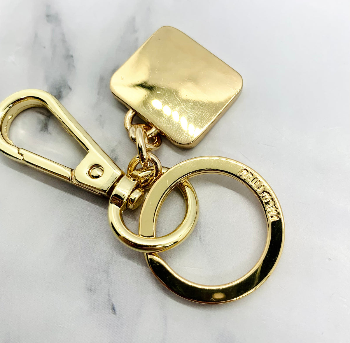MIU MIU Monogram Keychain - Pre owned