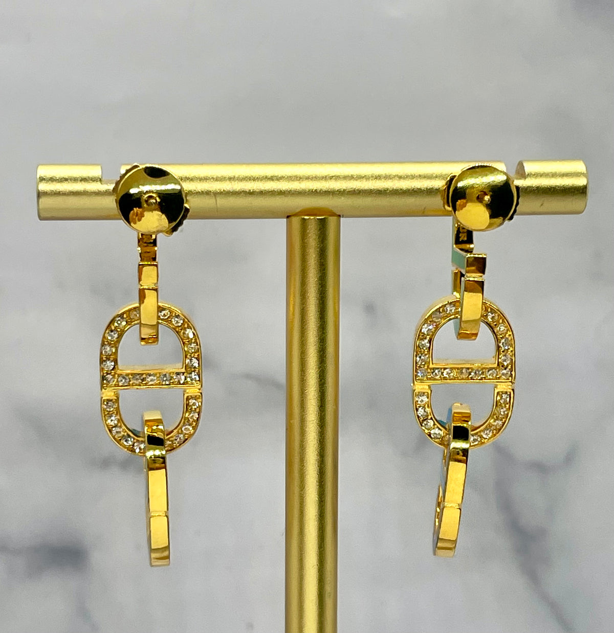 CHRISTIAN DIOR Multicolor Monogram Pendant Earrings - Pre owned
