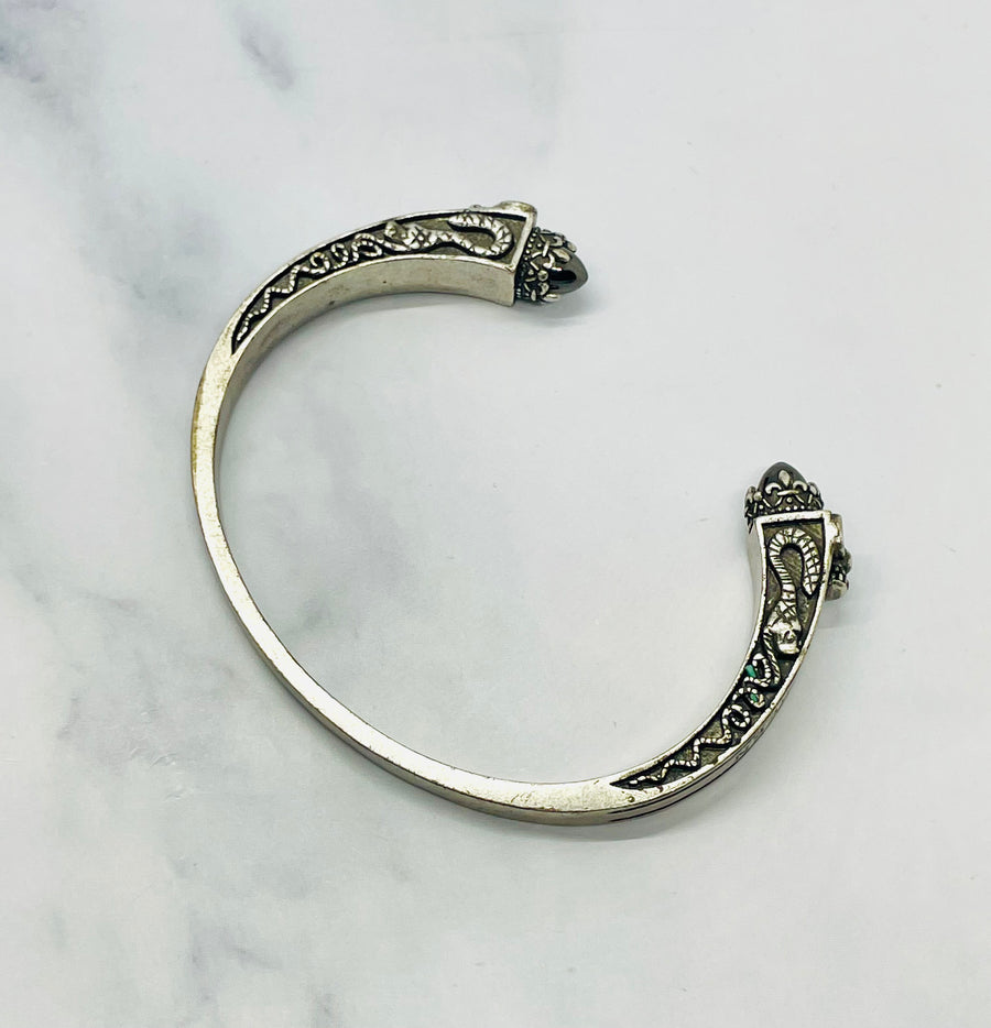 ALEXANDER MCQUEEN Onyx Cuff Bracelet - USED