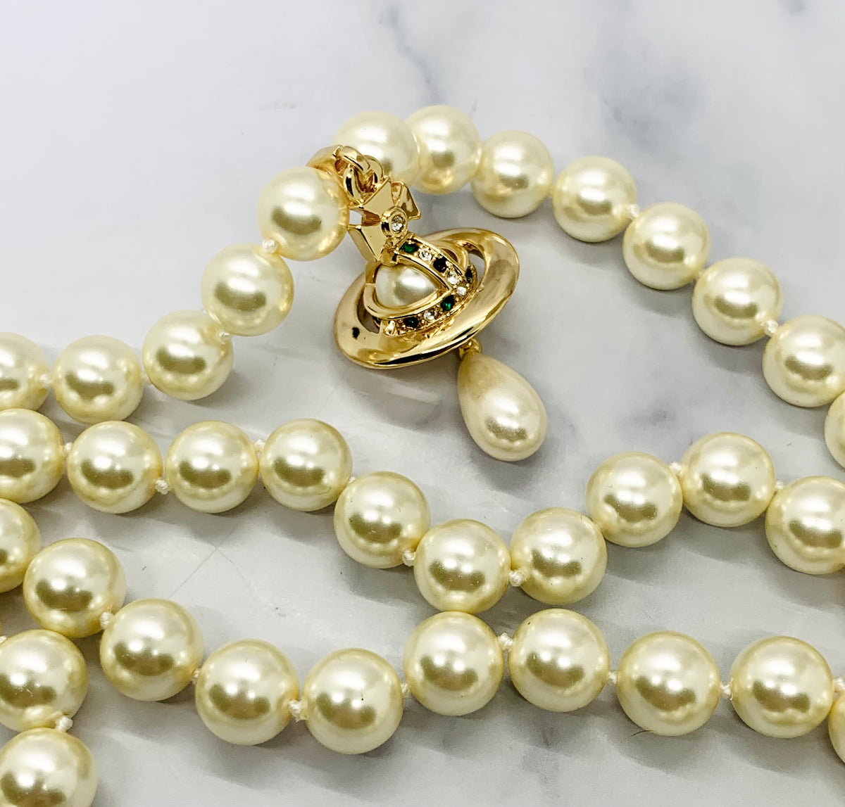 VIVIENNE WESTWOOD Pearl Statement Necklace - Pre owned