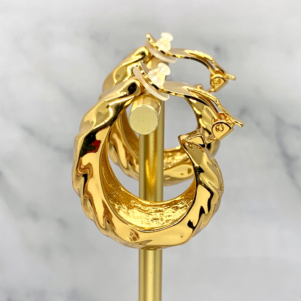 YSL YVES SAINT LAURENT Clip On Statement Earrings - Pre owned