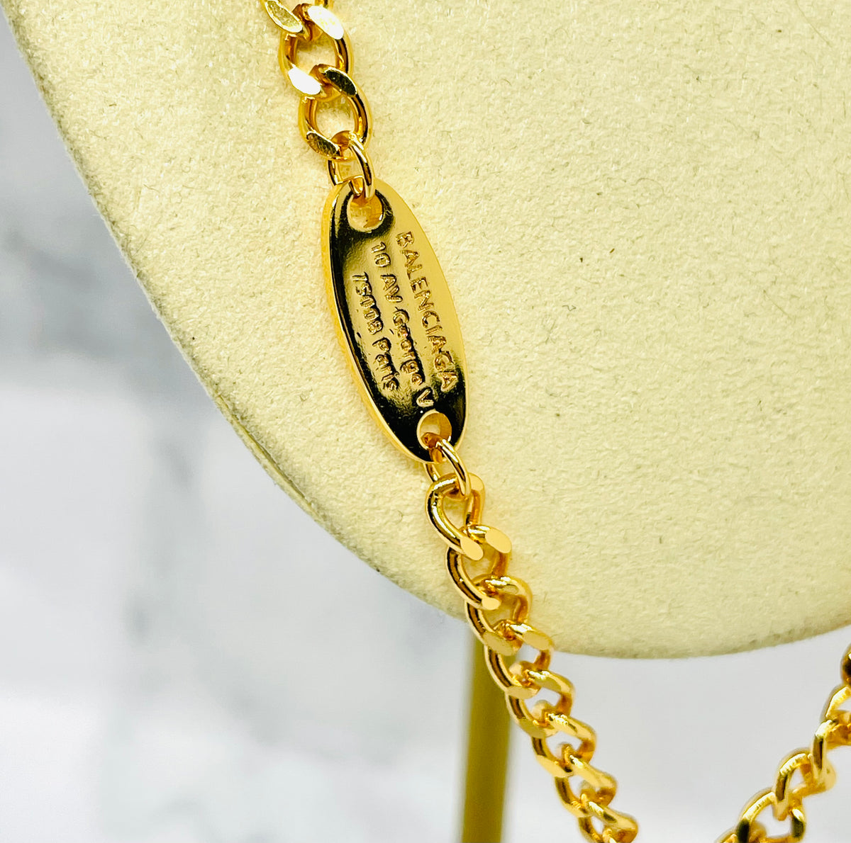 BALENCIAGA B Chain Necklace - Pre owned