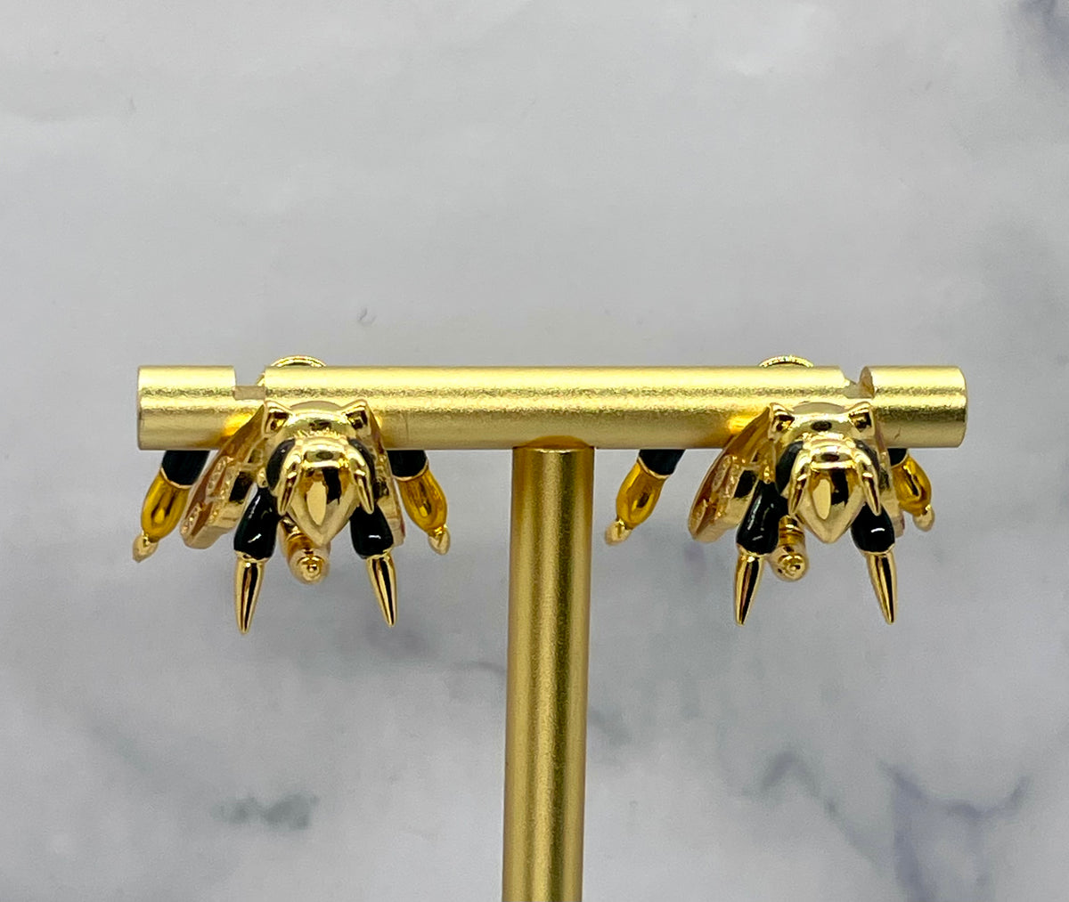 BOTTEGA VENETA Statement Bee Earrings - Pre owned