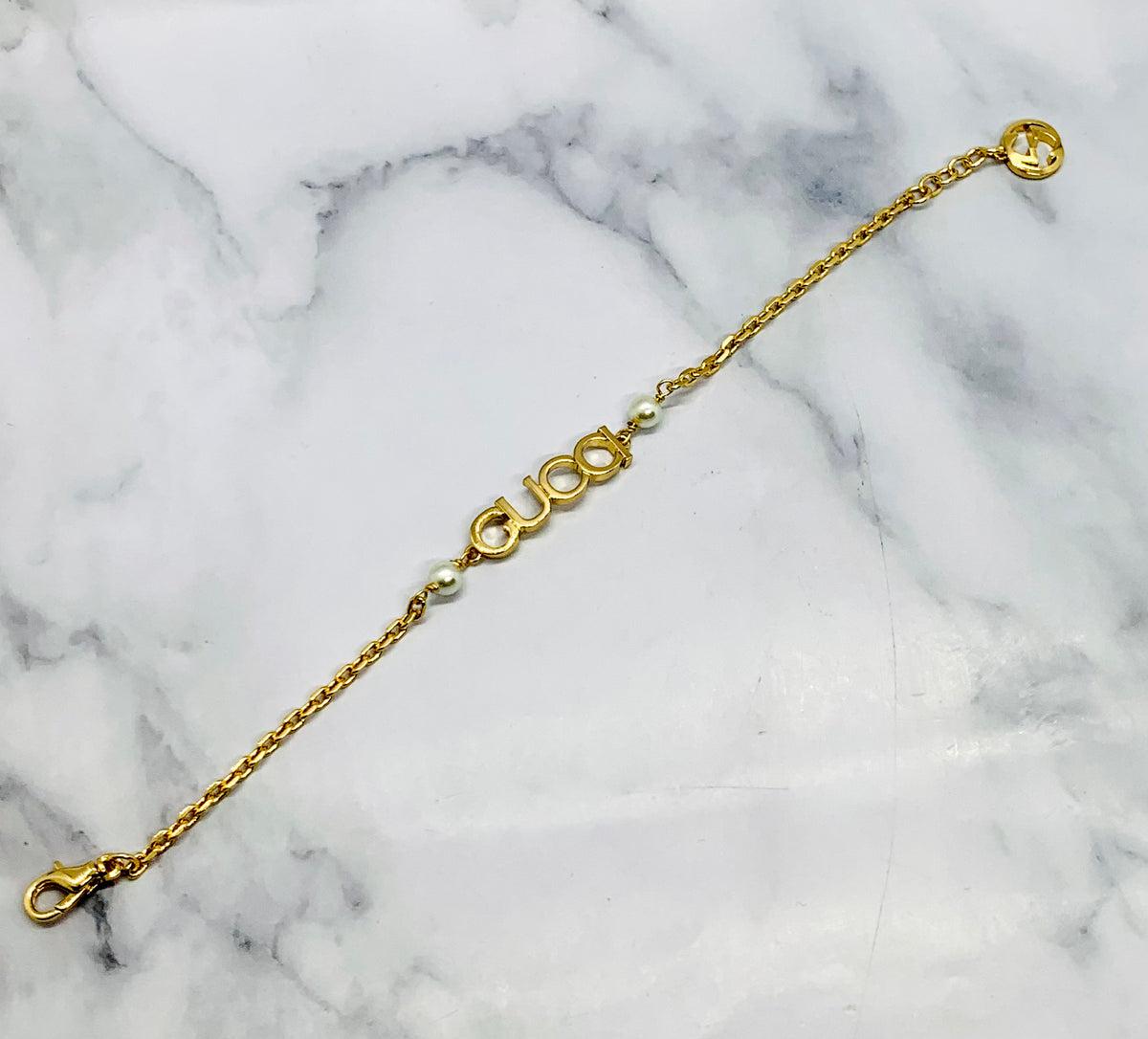 GUCCI Pearl Chain Bracelet - Pre owned