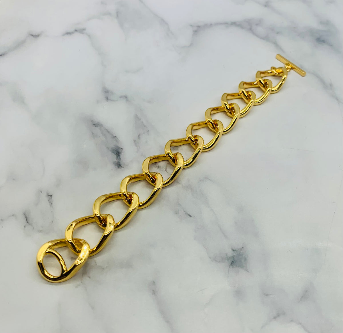 YSL YVES SAINT LAURENT Brass Ring Bracelet - Pre owned