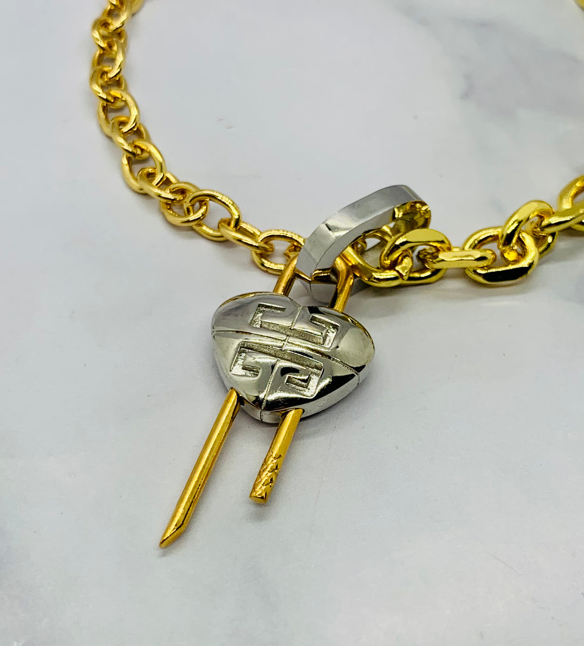 GIVENCHY Heart Lock Bracelet - Pre owned