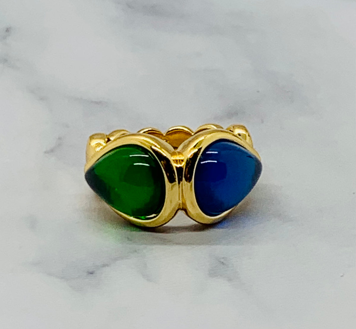 YSL YVES SAINT LAURENT Vintage Stone ring Sz 7 - Pre ownedDESCRIPTION  Measureme