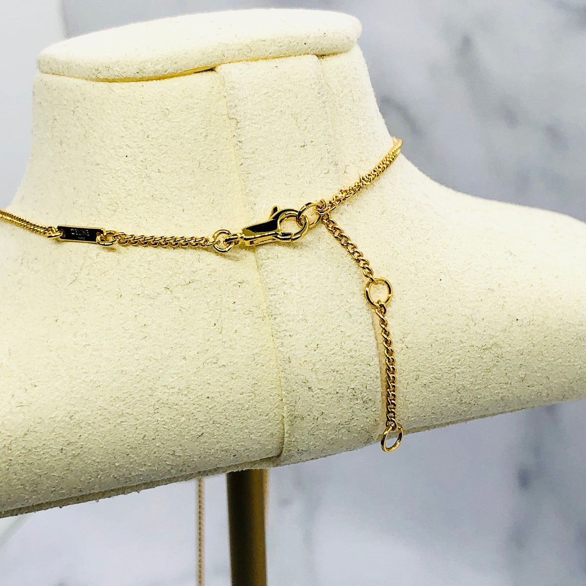 CELINE Monogram Cross Charms Necklace - Pre owned