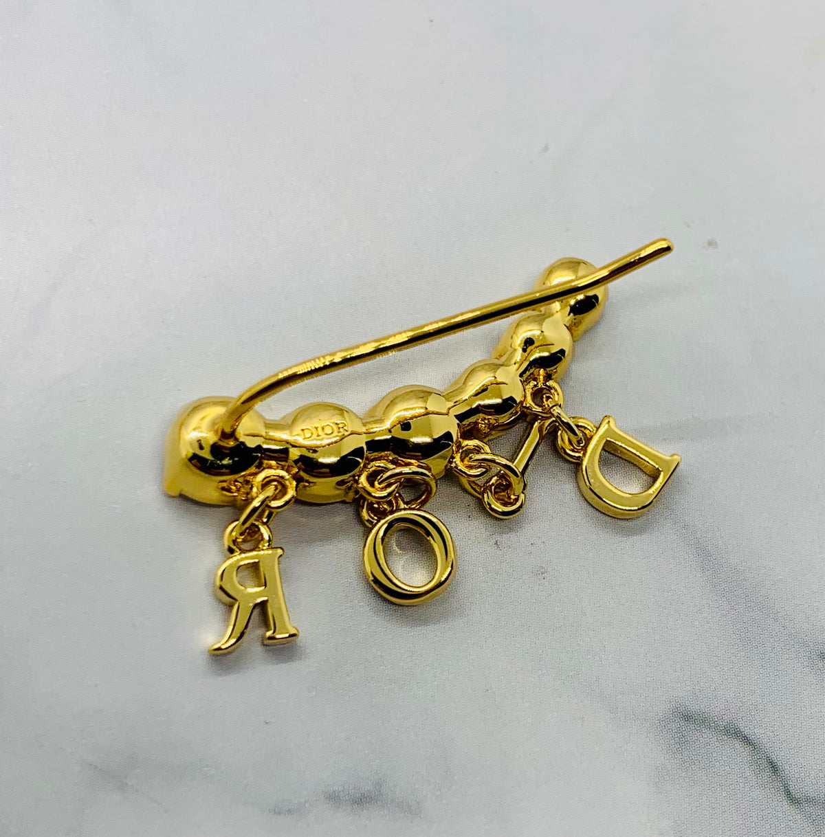 CHRISTIAN DIOR Climber Rhinestone Earrings - Pre owned