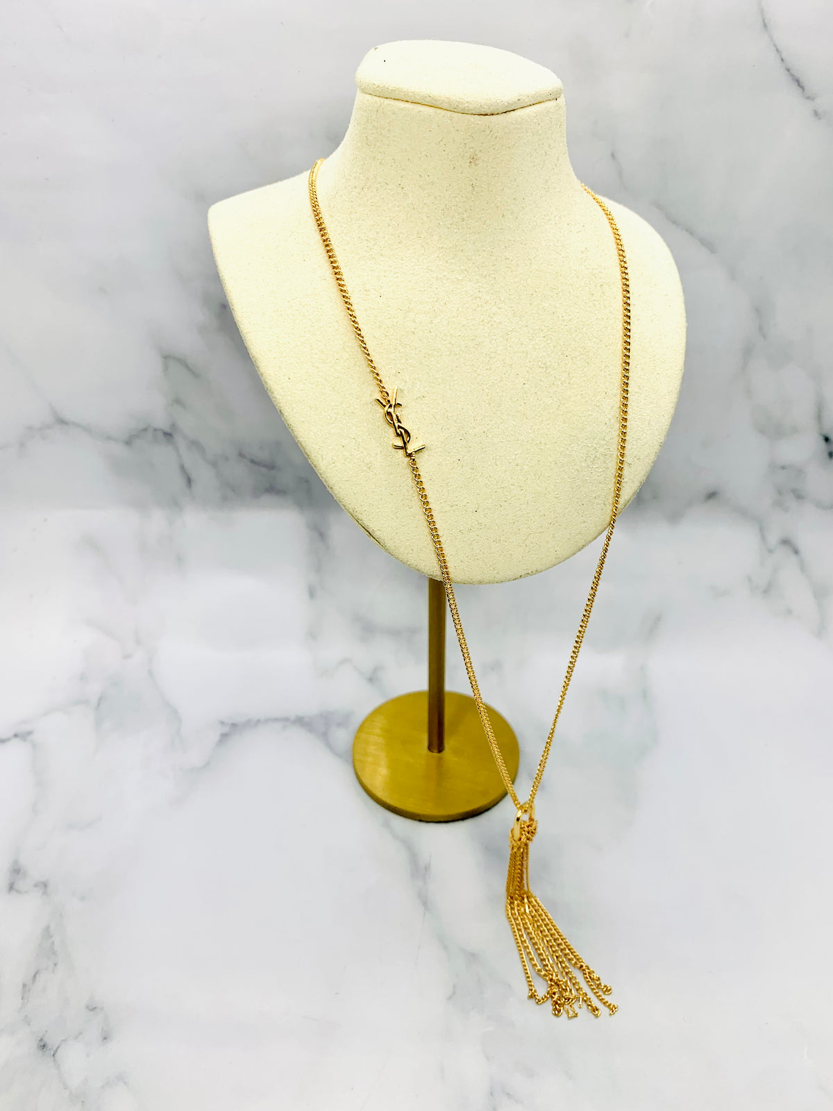 YSL YVES SAINT LAURENT Tassel Necklace - Pre owned