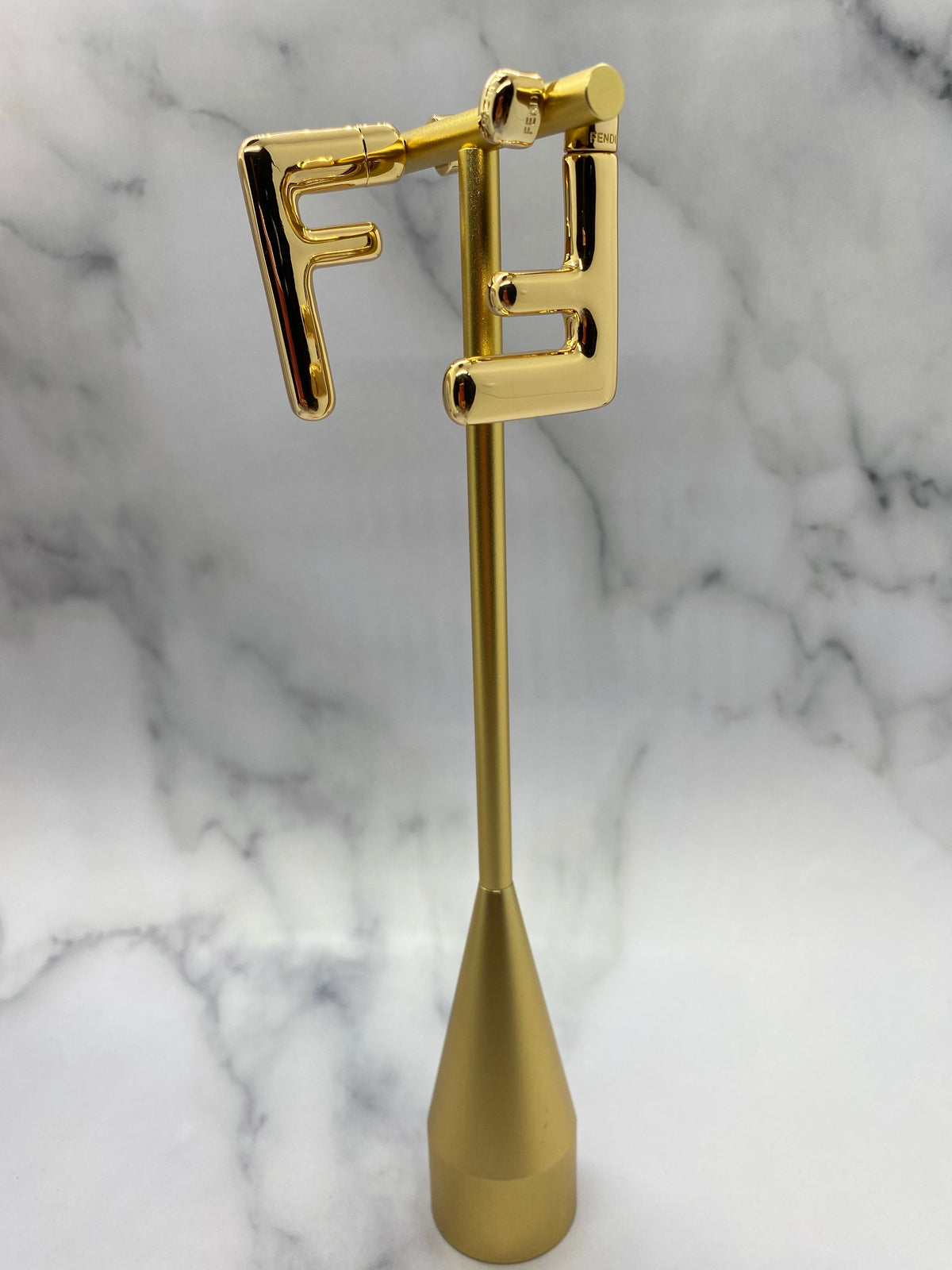 FENDI F Gold Metal Earrings - Pre owned