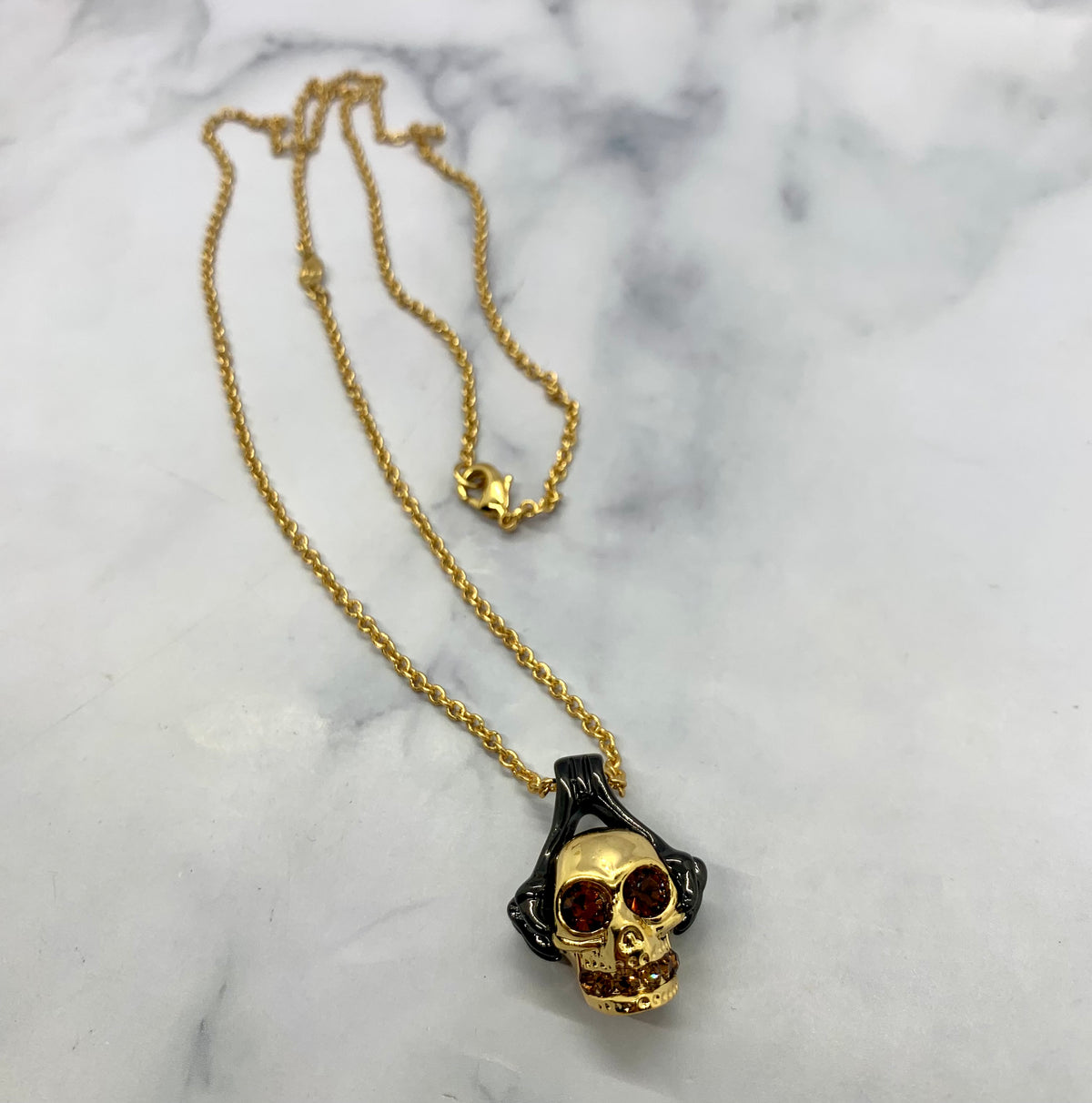 ALEXANDER MCQUEEN Skull Pendant Necklace - Pre owned