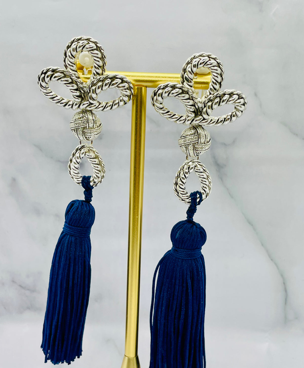 YSL YVES SAINT LAURENT Vintage Tassel Earrings - Pre owned