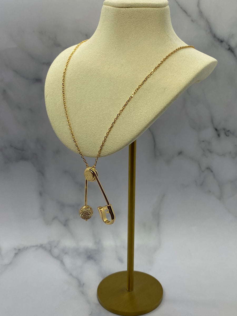 FENDACE Versace & Fendi Collab Piece Necklace - RARE - Pre owned /