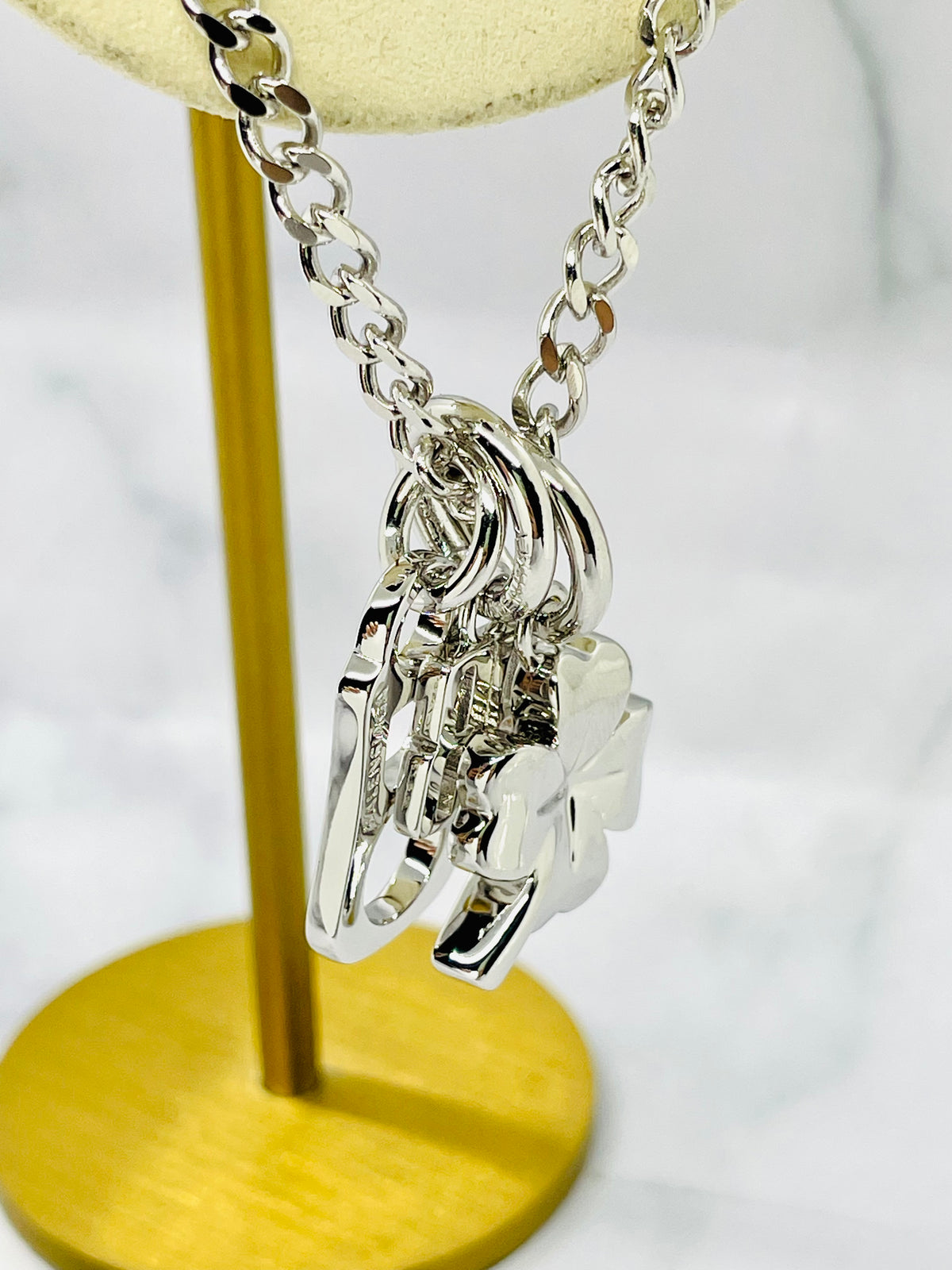 BALENCIAGA Charm Chain Necklace - Unisex, Pre owned