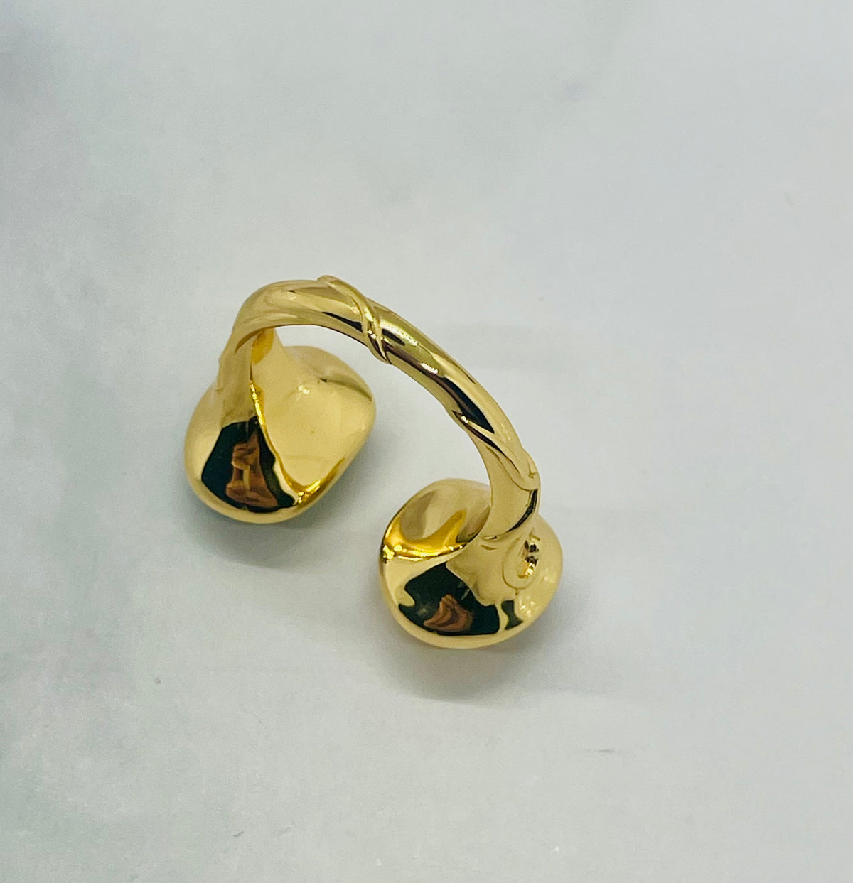 LOEWE Green Yellow Stones Adjustable Ring Size 7 - Pre owned