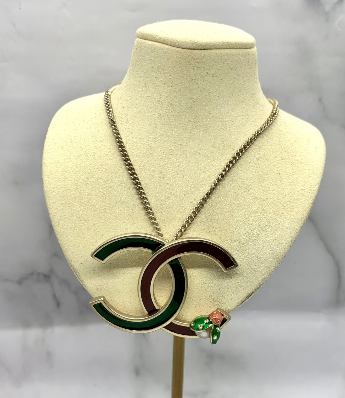 CHANEL CC  2017 Ladybug Necklace - Pre owned