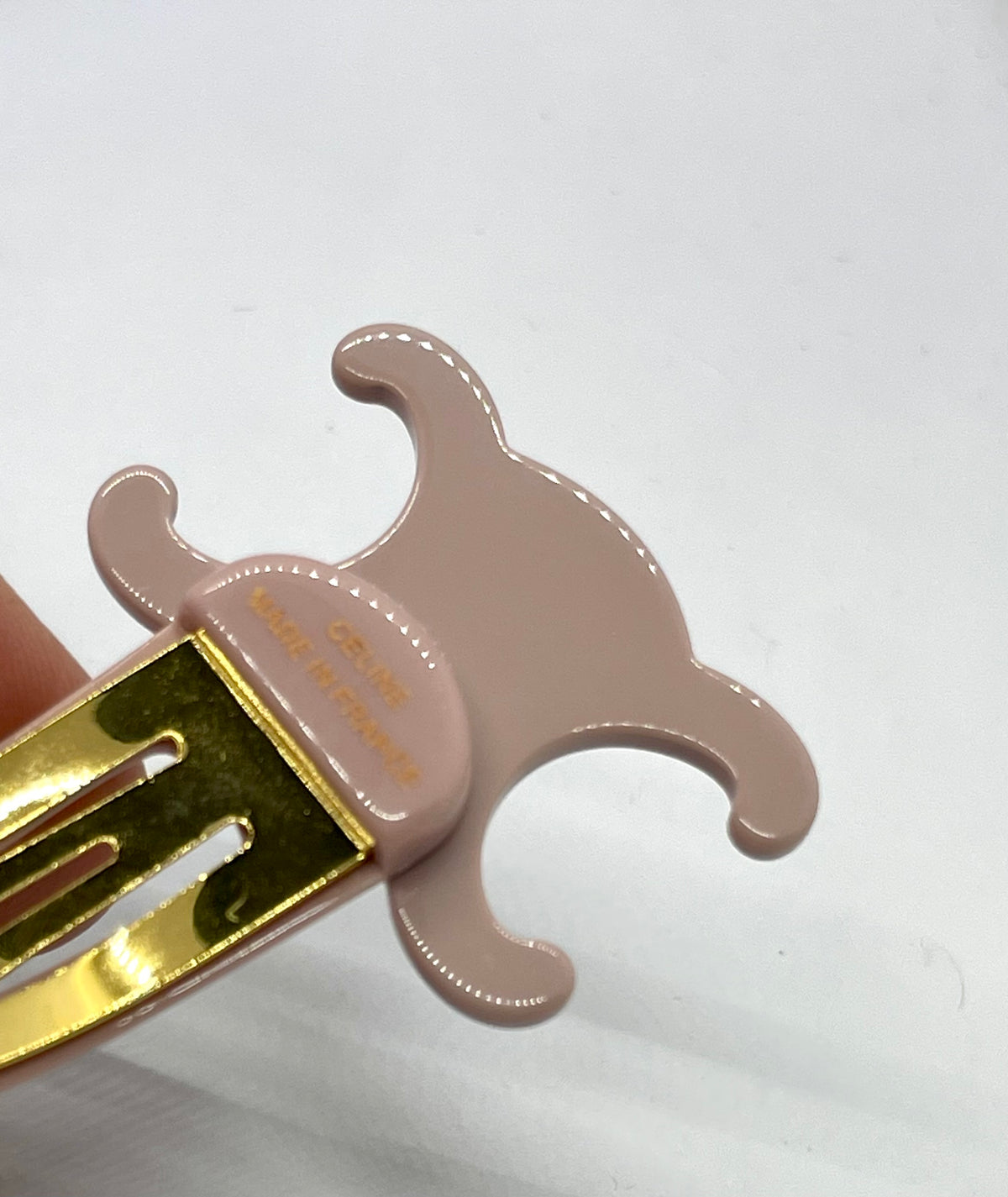 CELINE Mauve Hair Clip Barrette - Pre owned