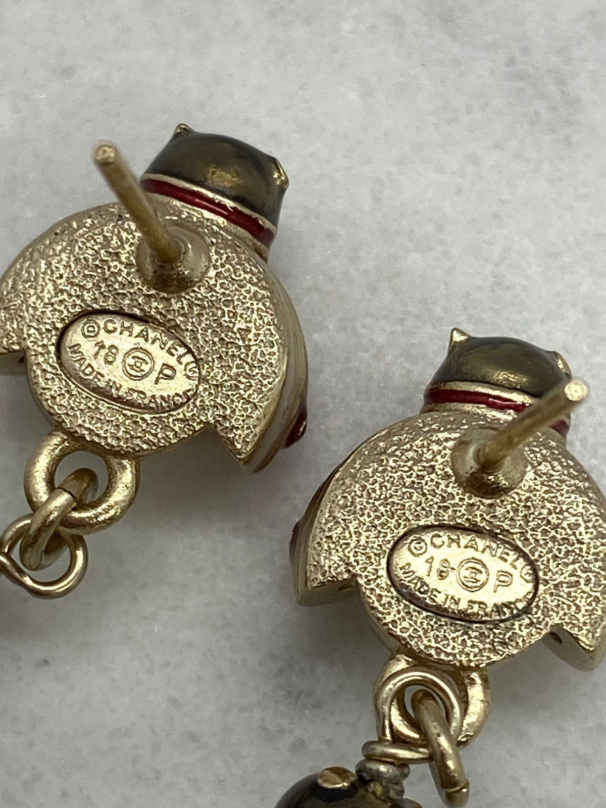 CHANEL CC Ladybug Earrings - Pre owned
