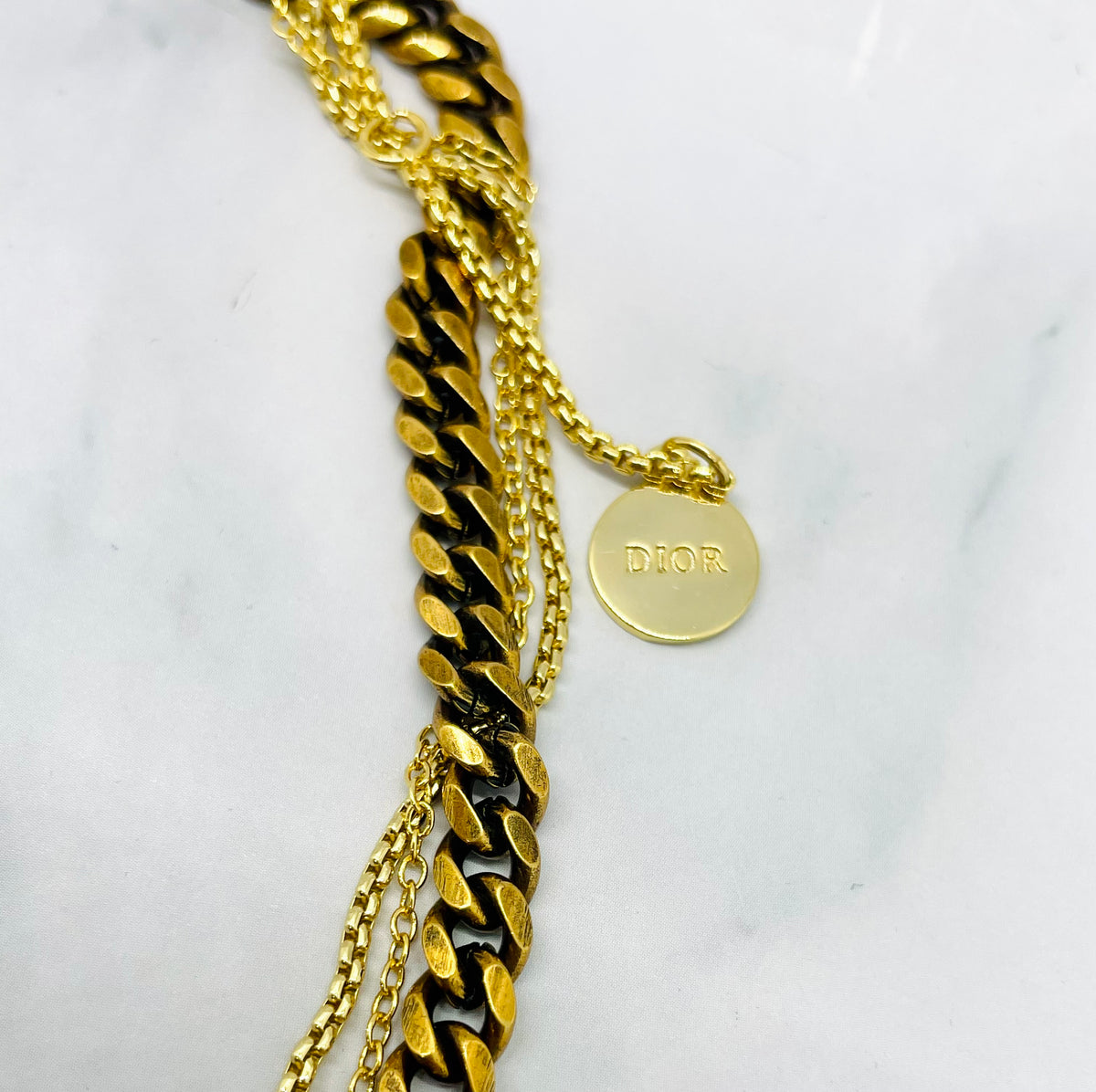 CHRISTIAN DIOR Layered Statement Necklace - Pre owned