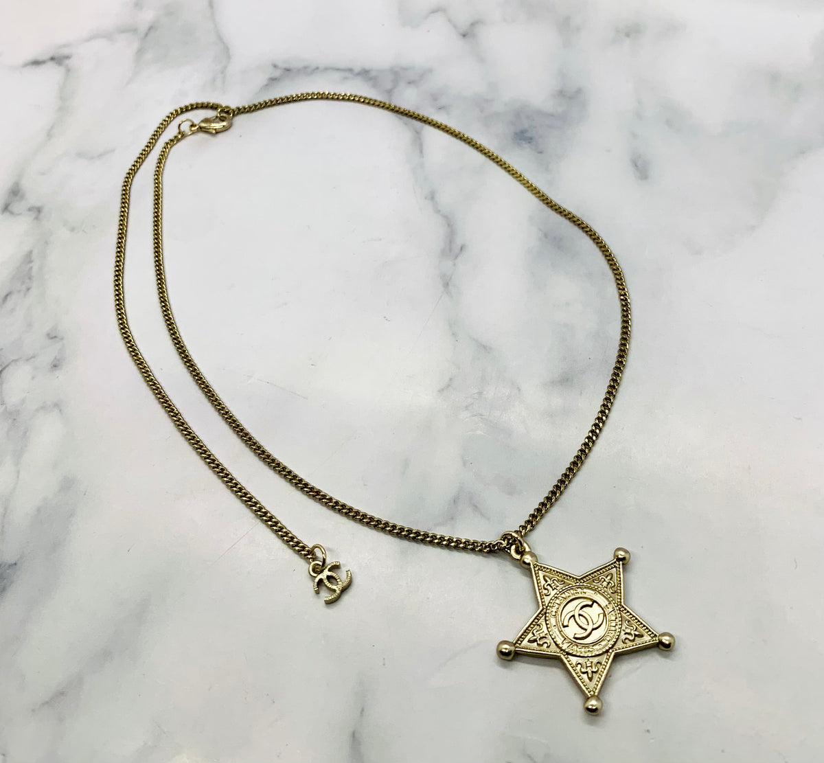 CHANEL CC 2014 Western Star Necklace - Pre owned