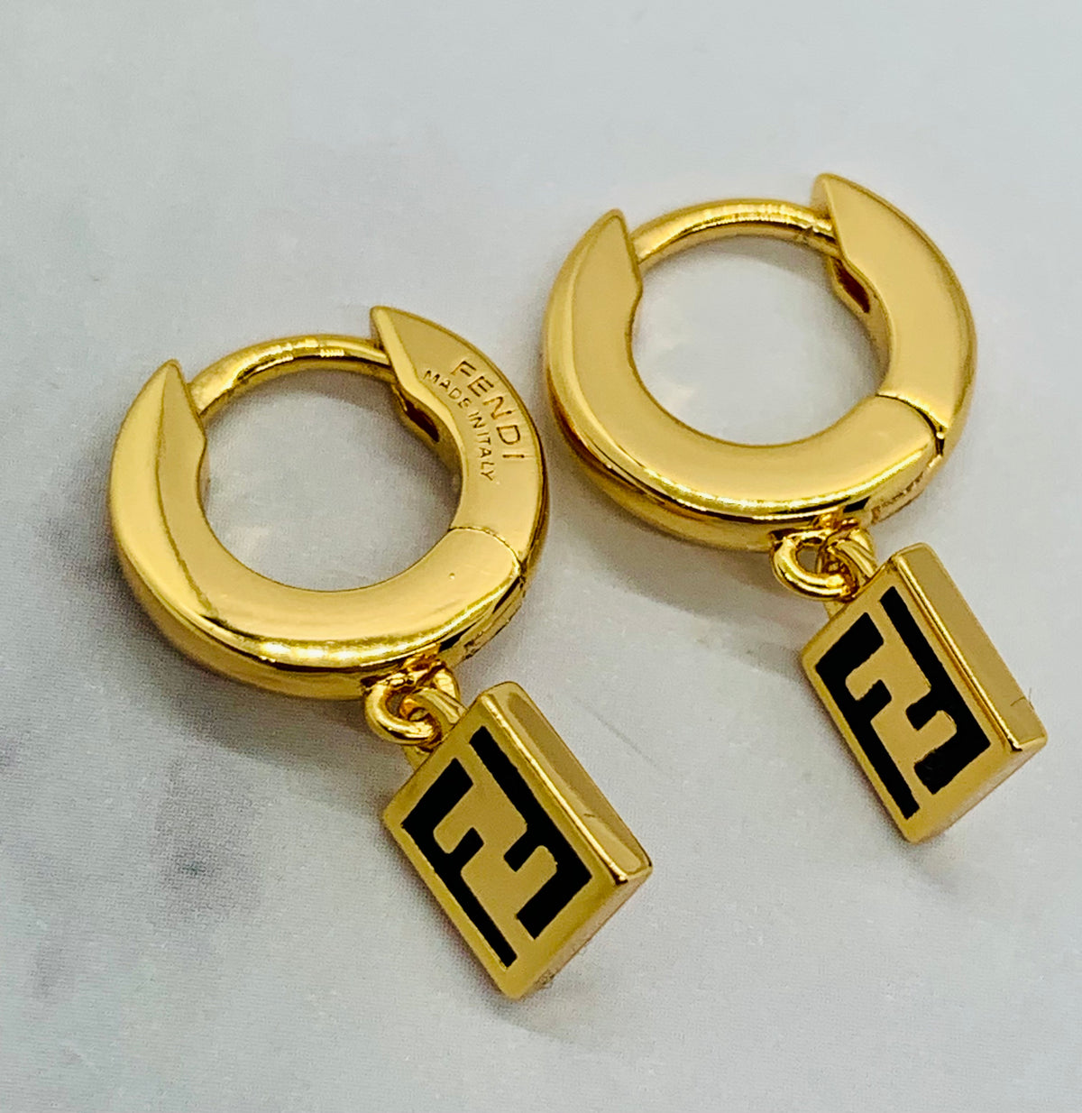FENDI FF Pendant Earrings - Pre owned /