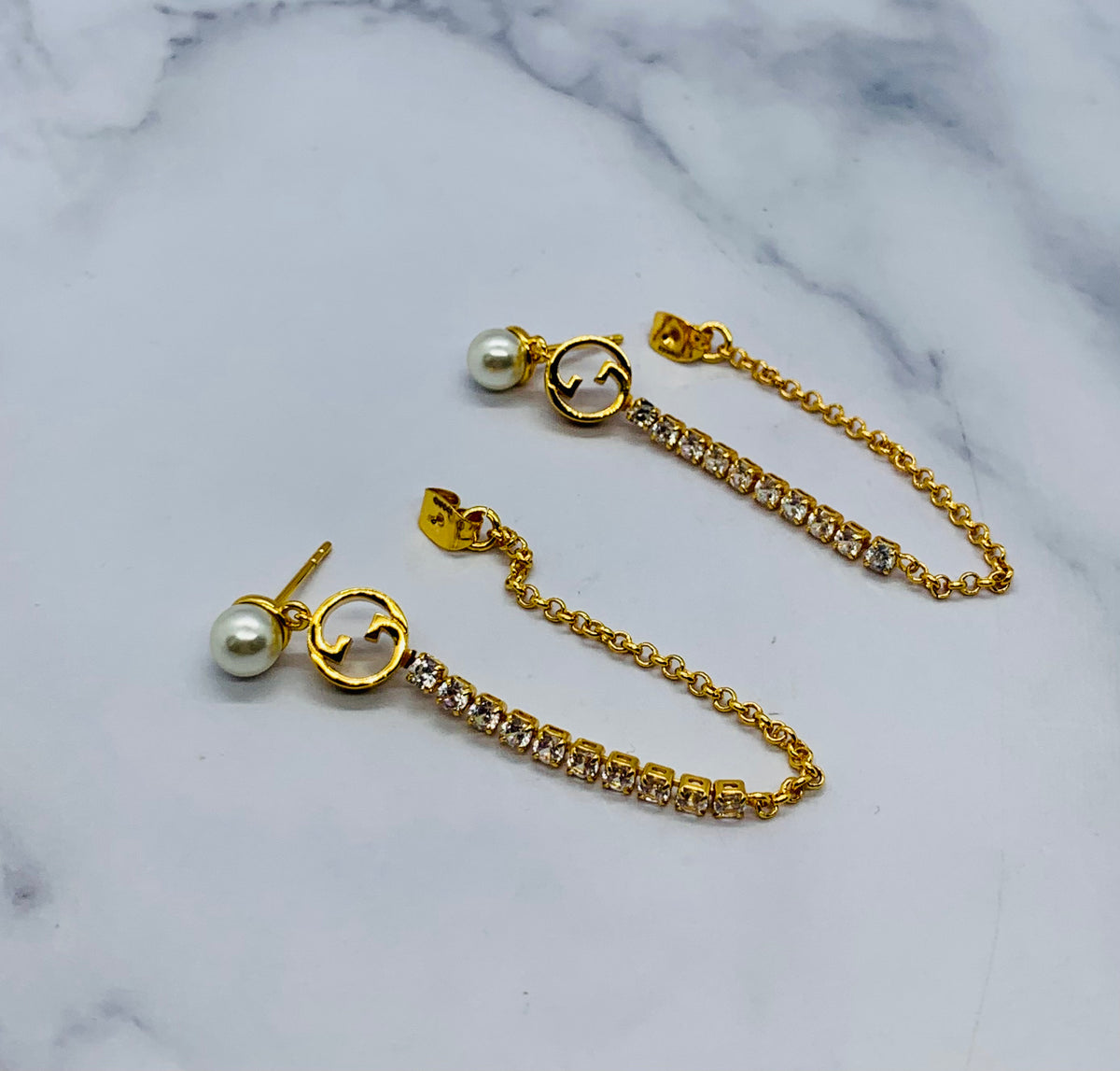 GUCCI Chain Pendant Earrings - Pre owned