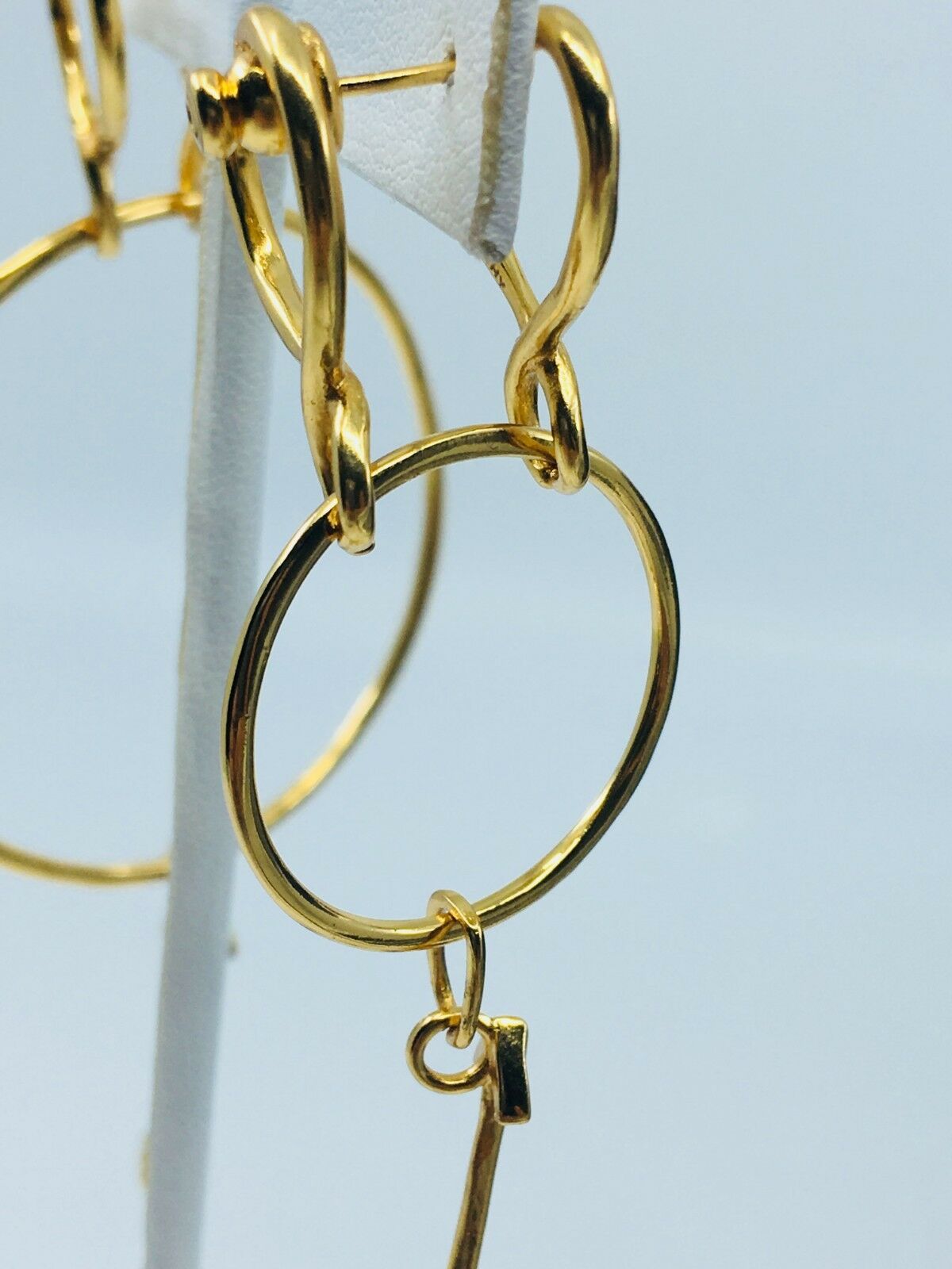 GIVENCHY 2018 gold tone heart and arrows pendant earrings - pre owned