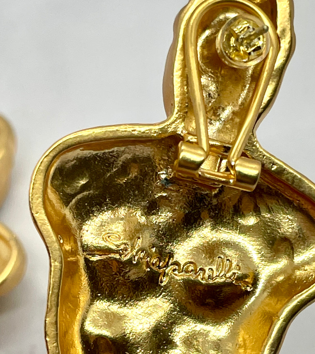 SCHIAPARELLI Rhinestone Torso Statement Earrings - Pre owned