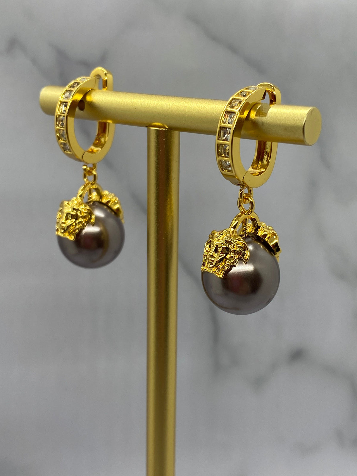VERSACE Medusa Pendant Earrings - Pre owned