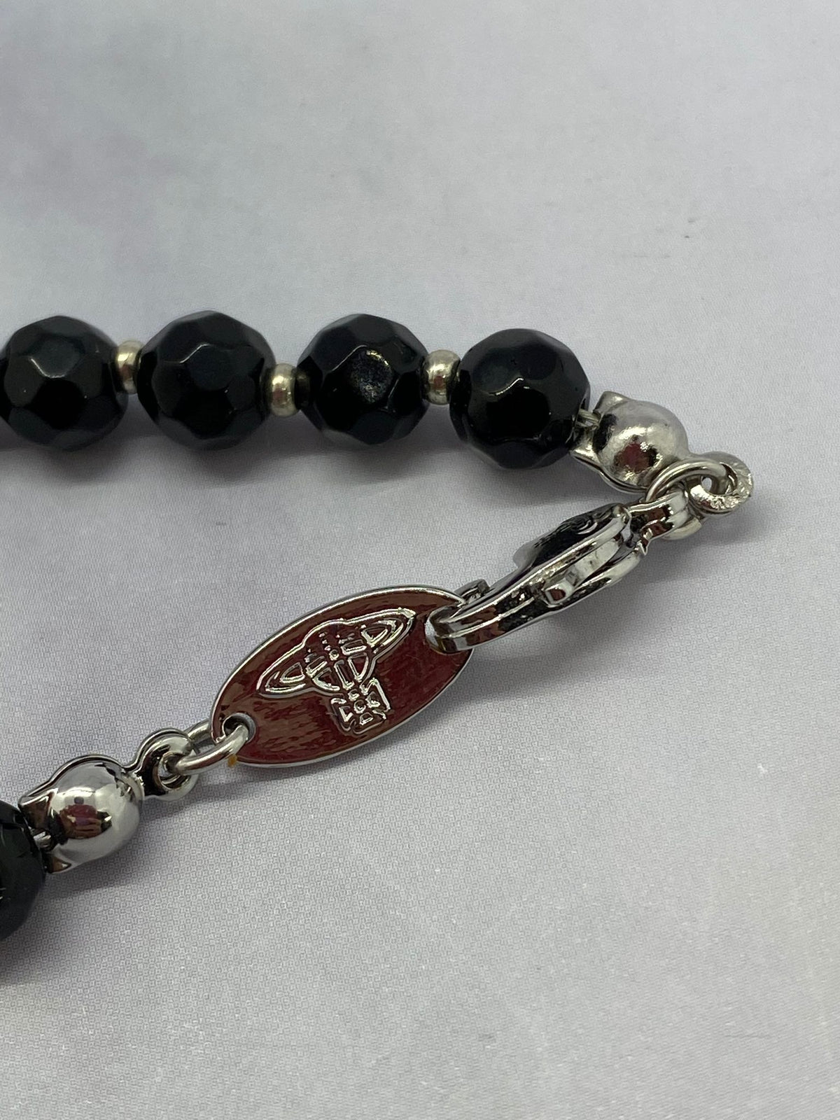 VIVIENNE WESTWOOD Black Beaded Orb Necklace - Pre owned
