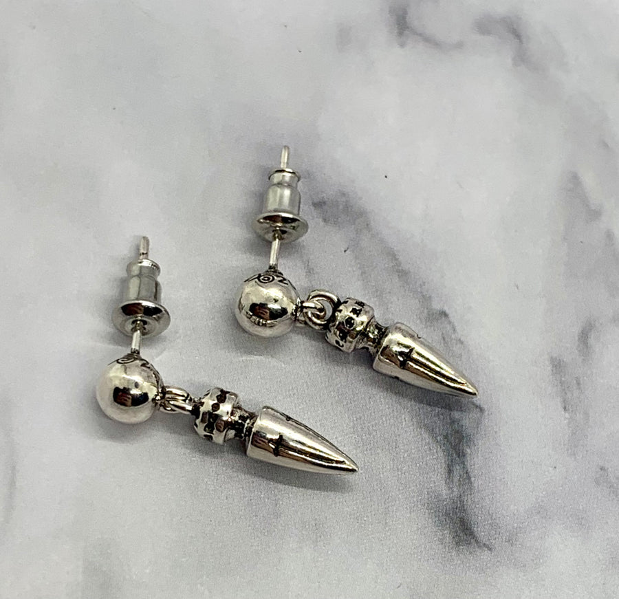 CHROME HEARTS Silver Pendant Earrings - Pre owned