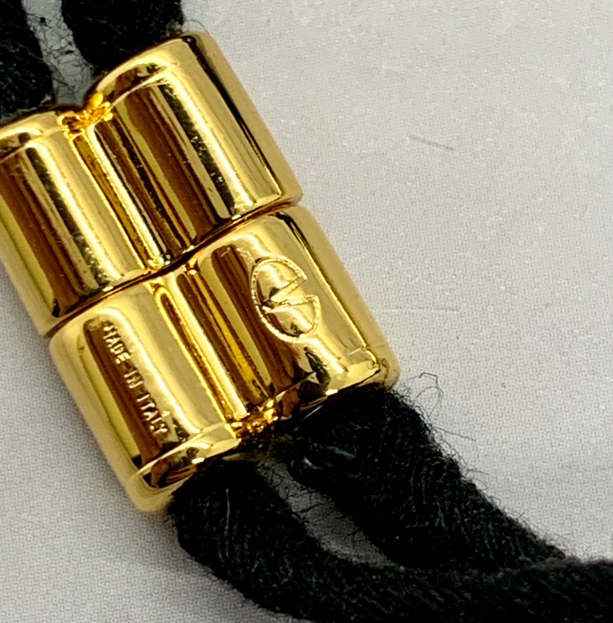 VALENTINO V Black Rope Magnetic Bracelet - Pre owned