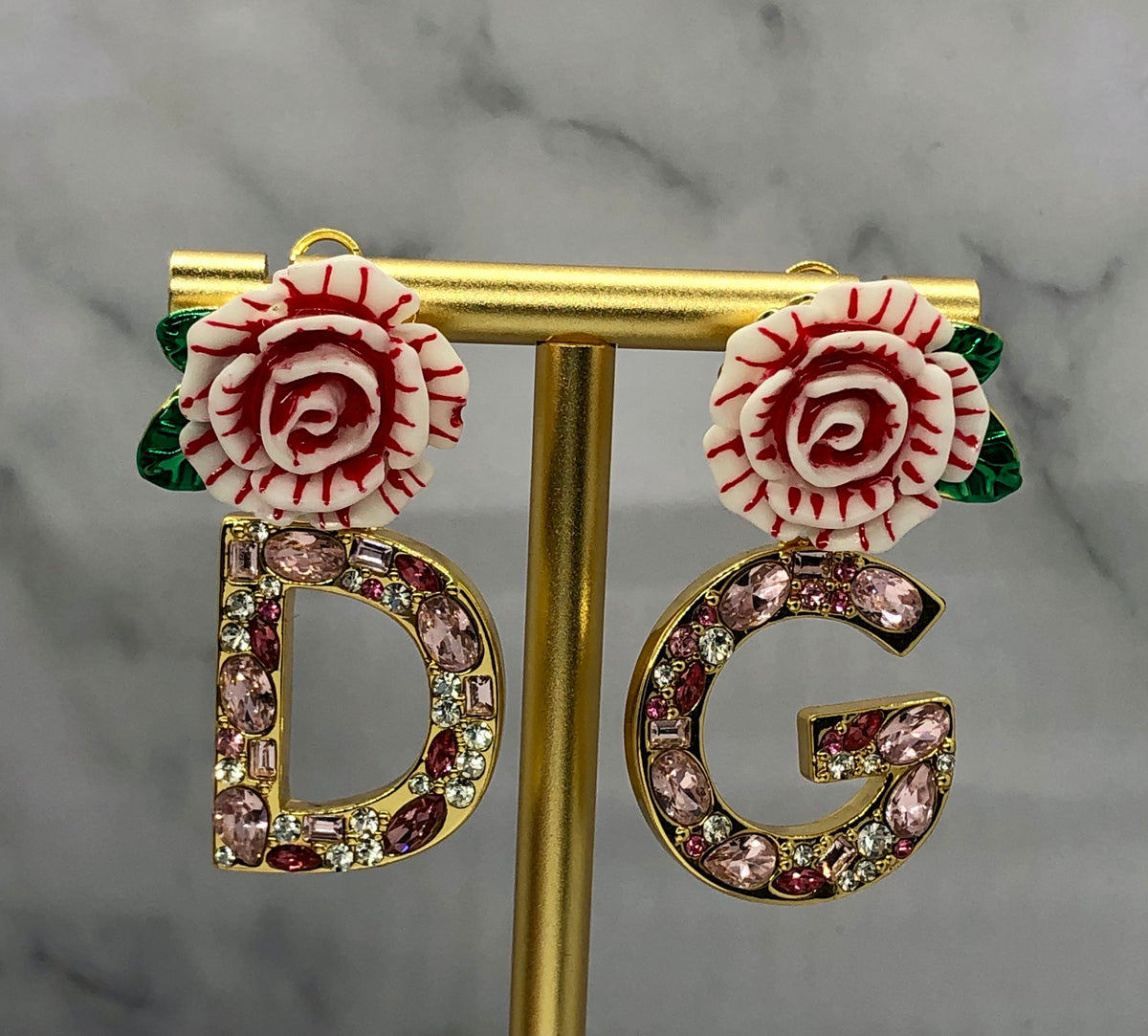 DOLCE & GABBANA D&G Flower Pendant Earrings - Pre owned