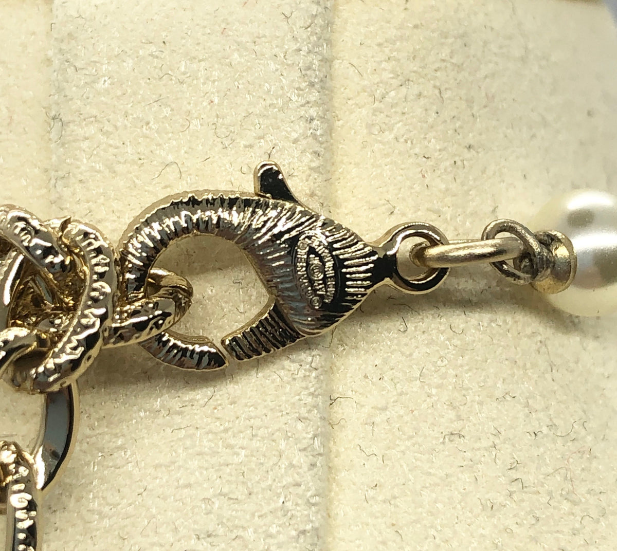 CHANEL CC Stars Charm Necklace - USED