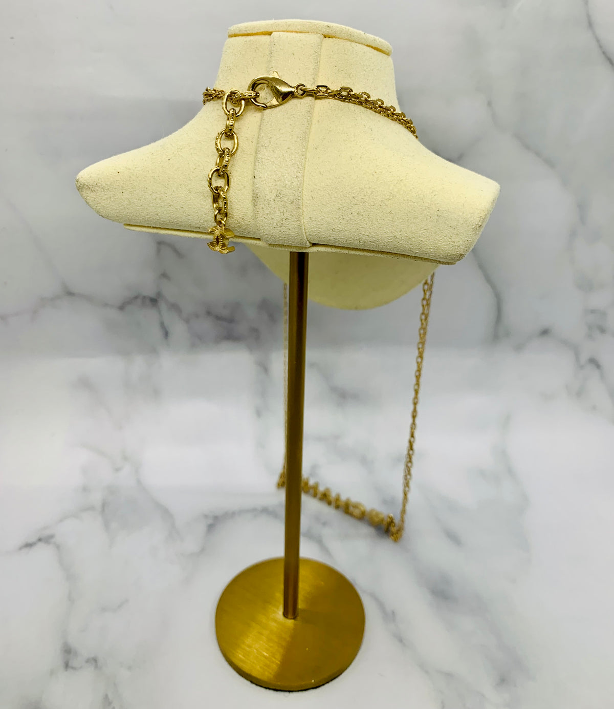 CHANEL I Heart CC Necklace - USED